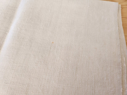 Ancien coupon   gros monogramme M tissu  toile ancienne  B8