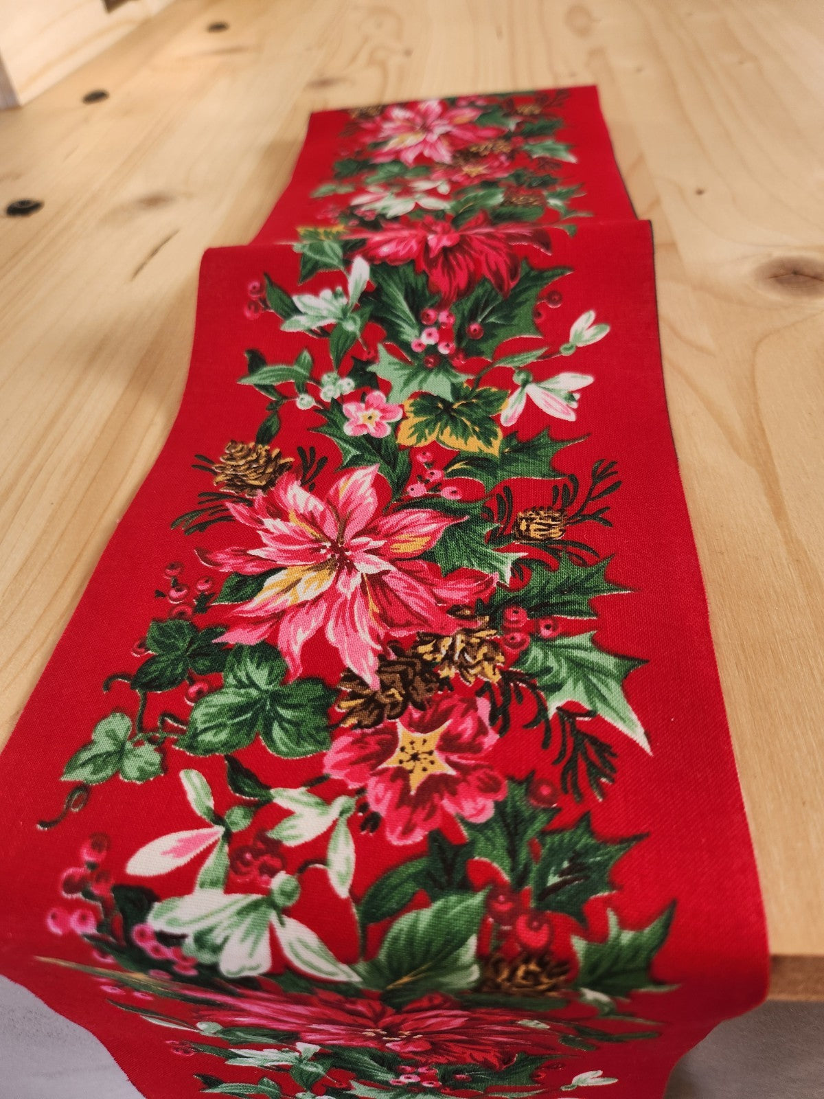 Large galon ancien rouge grosse fleur 10, 5 cm 2 m 55 XXL  T3