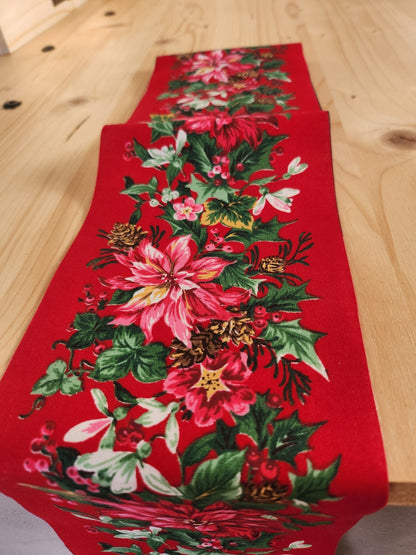 Large galon ancien rouge grosse fleur 10, 5 cm 2 m 55 XXL  T3