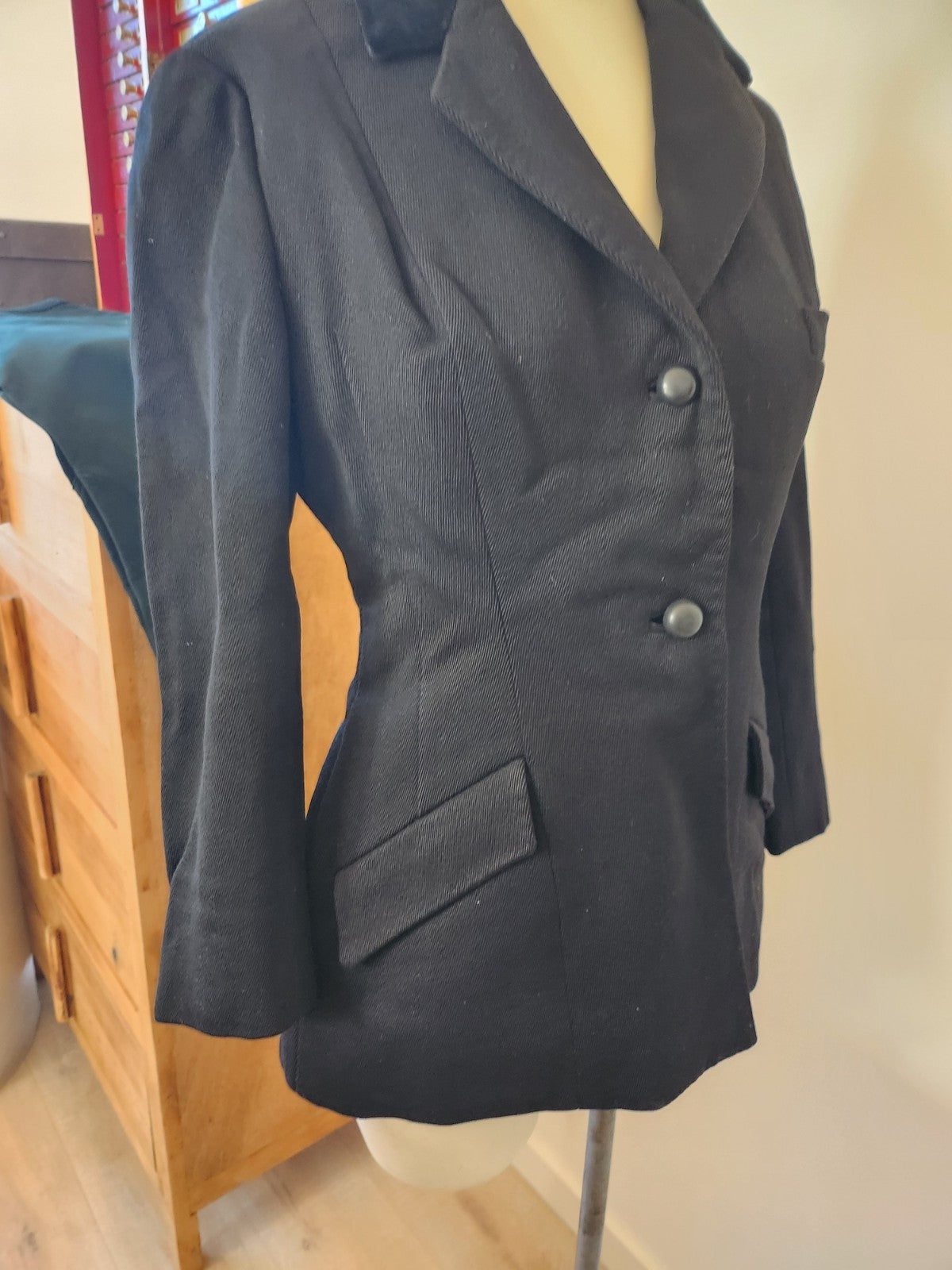 Ancienne veste pantalon chasse à courre petite taille femme reconstitution B5
