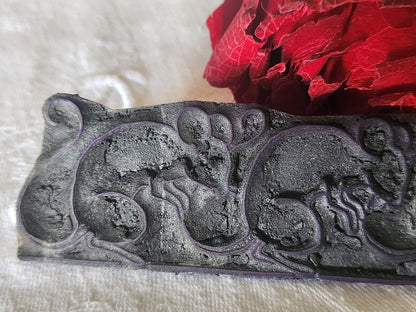 Tampon ancien sans support frise idéal broderie collection sourie rat n°11