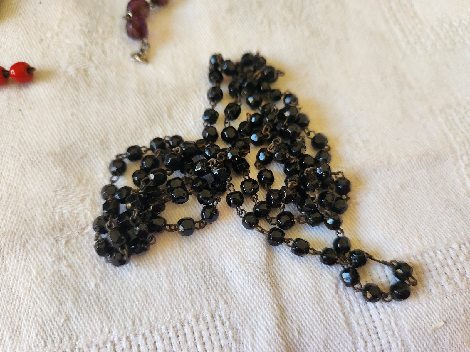 Lot 258 grammes  piece  chapelets anciens restauration listing en photo T1 n°7