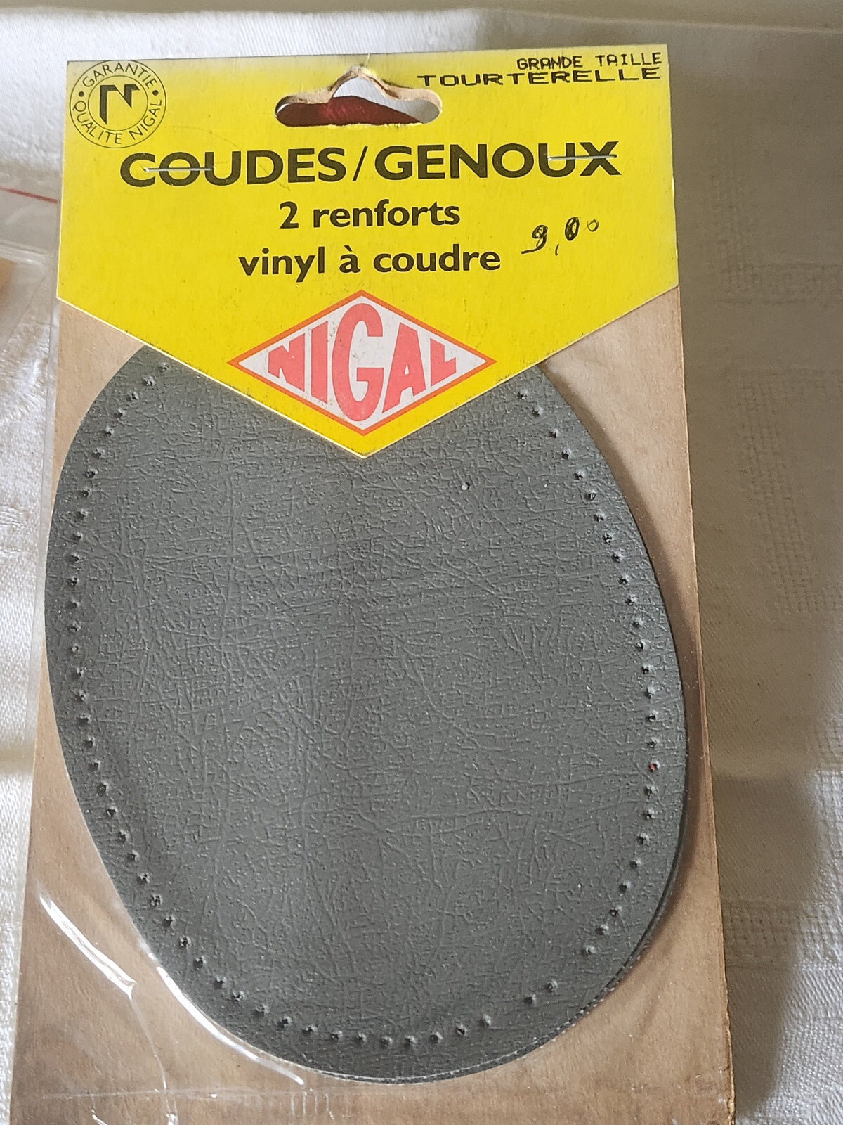 coudes et genoux patches renforts protége vintage ancien  gris Nigal