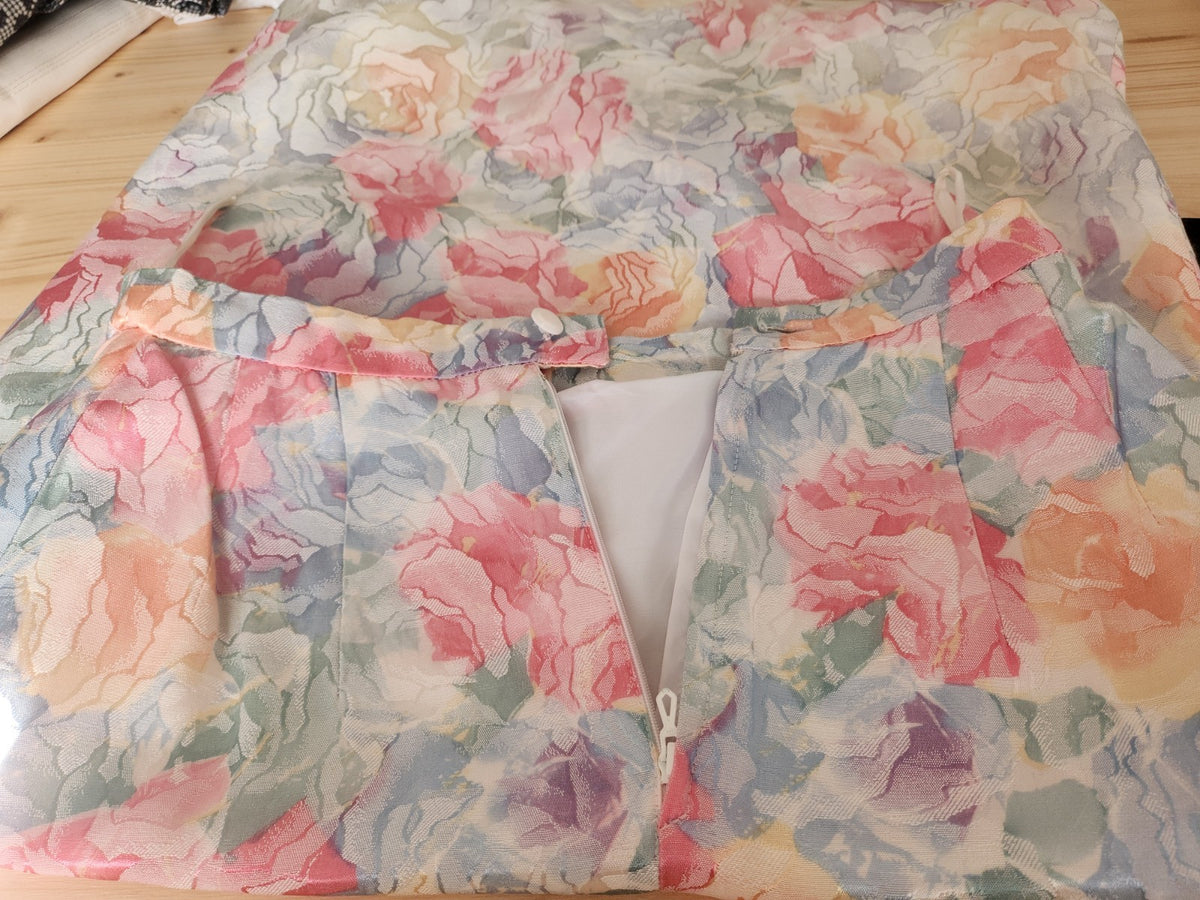 Jupe droite année 90 Lina innocenti made in France taille 38 à verifier  B8