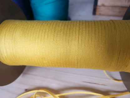 Biais ruban plat cordon fin lacet corsage 10 mètres  sur 0,4 cm Jaune naples A4