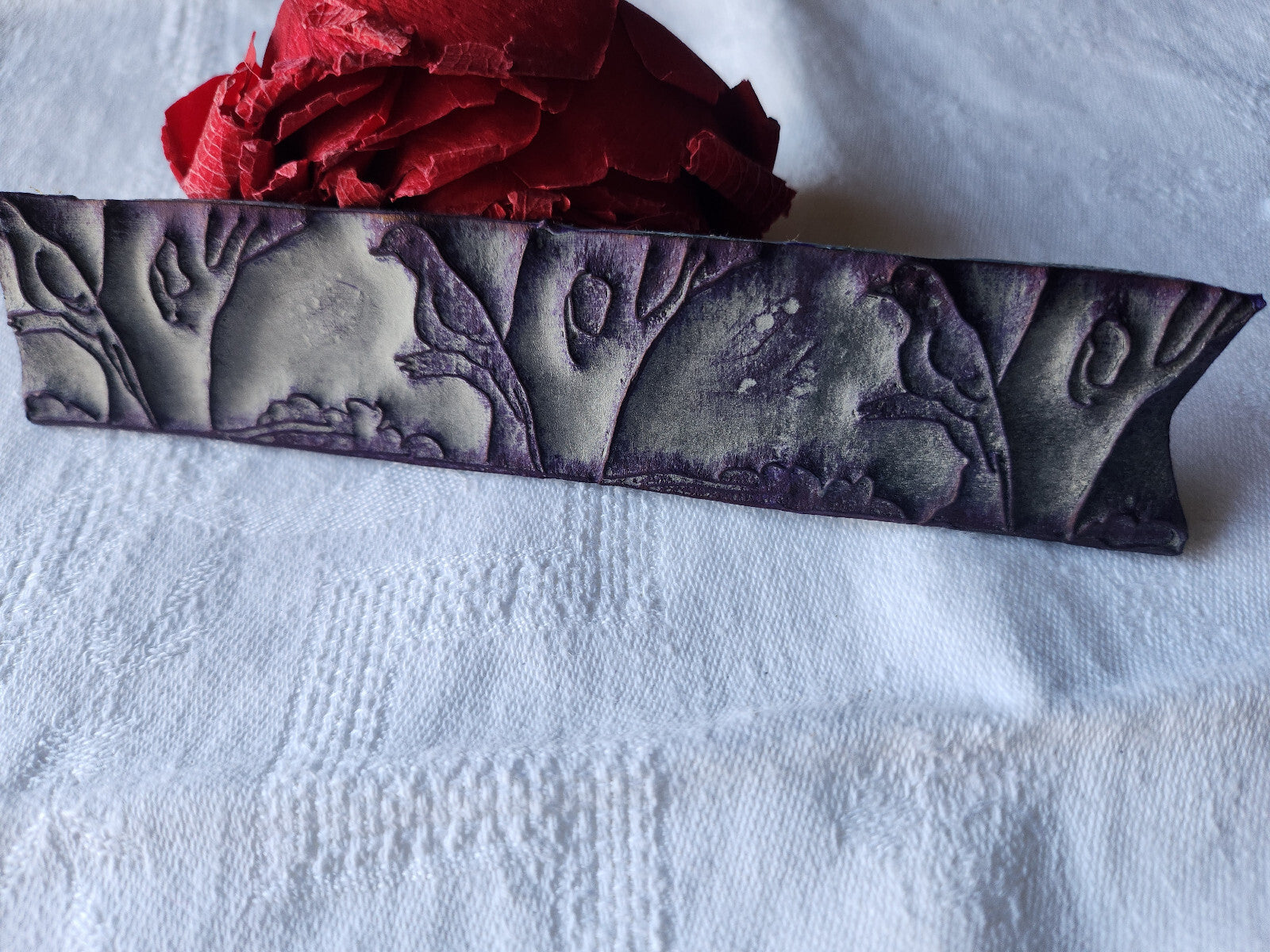 Tampon ancien sans support frise broderie collection oiseau  n°39