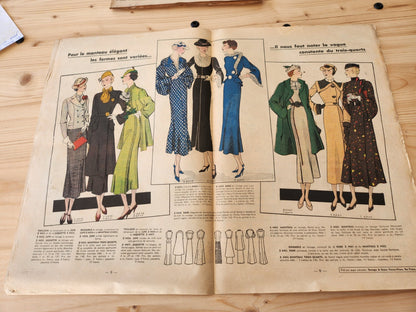 La mode française journal avril 1935 n°16 patrons conseils coupe Pâques