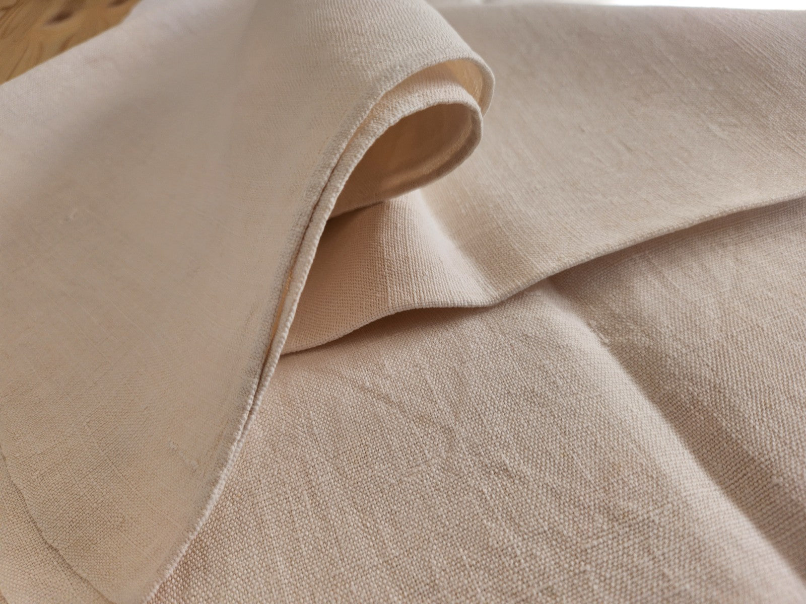 Ancien coupon de tissu toile épaisse 110 cm sur 167 cm B6