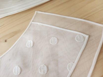 Lot de 10 col anciens larges vintage neuf étiquette théâtre reconstitution B8