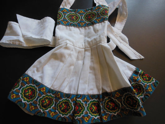 Petite robe ancienne enfant poupée style hippie très typé pur vintage B4
