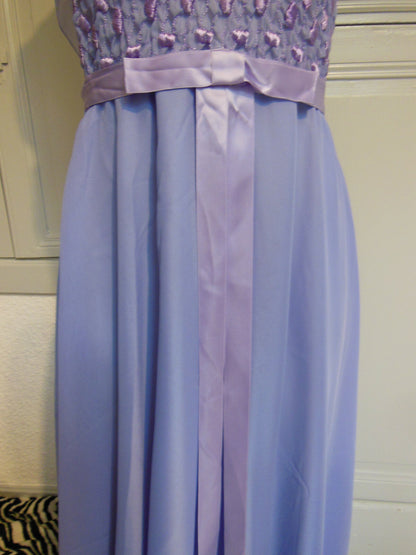 Pur vintage robe violette longue Catherine  Denailles sublime T36/38 Ref PORT