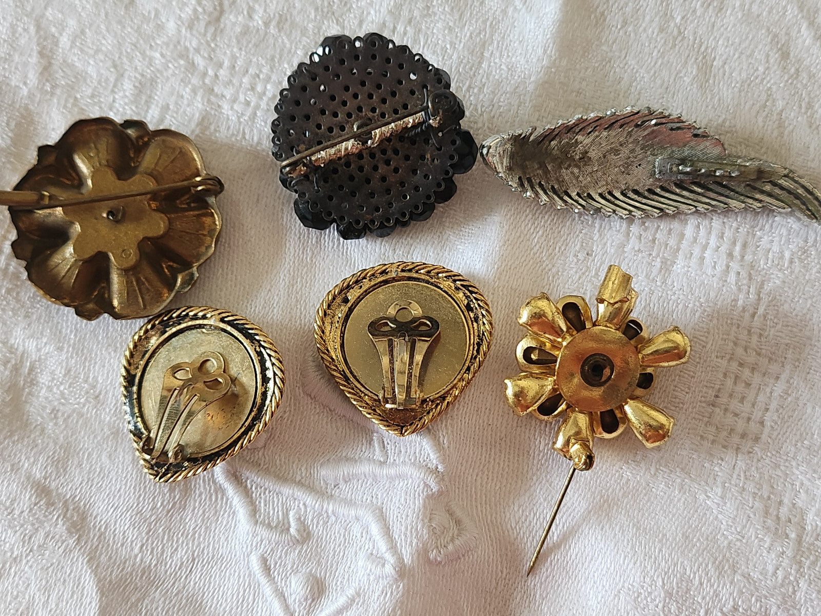 Lot 4 broches anciennes pour reparation recup detournement et une BO